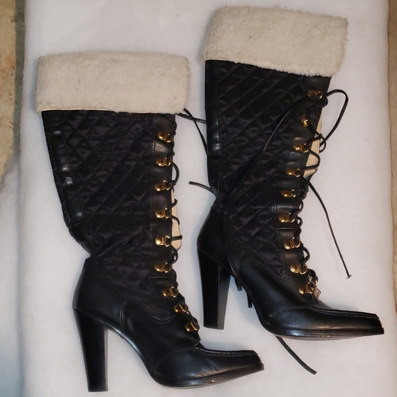 Michael kors laced up quilted boots - Picture 1 of 6